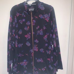 Floral athletic jacket